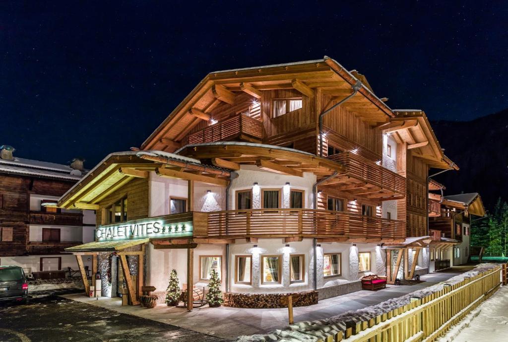 Chalet Vites Mountain Hotel Canazei Exterior foto